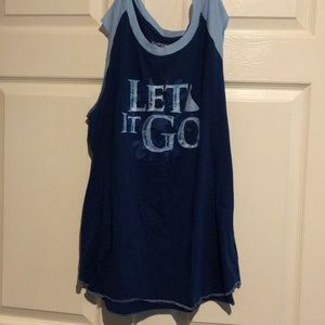 Frozen comfy shirt blue w lt blue